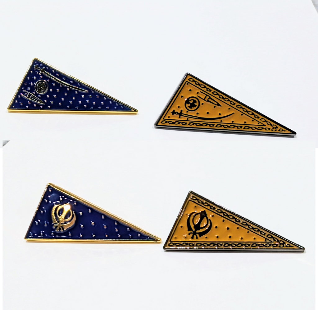 Khalsa Flag pins (Pack of 30) image 0